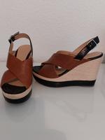 Wedges/Sandale Unisa Gr. 38 camel/schwarz/beige  - NEU ! Baden-Württemberg - Ludwigsburg Vorschau