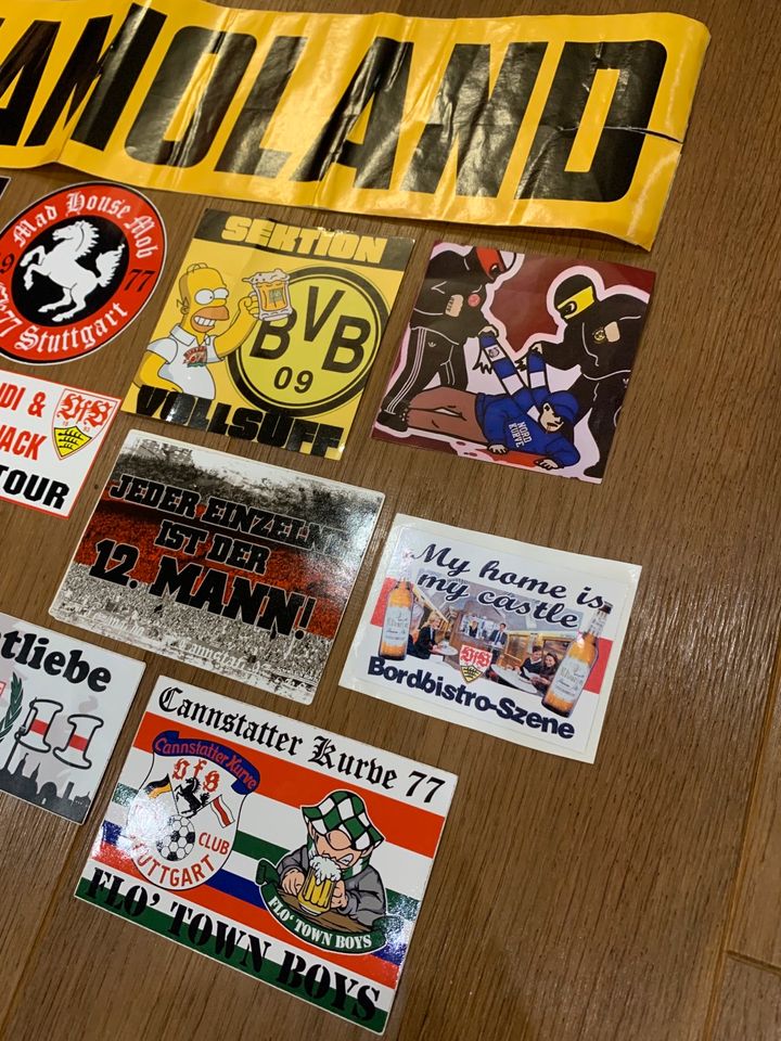 Dynamo Stuttgart Dortmund Ultras Aufkleber 15 Stück in Gelsenkirchen