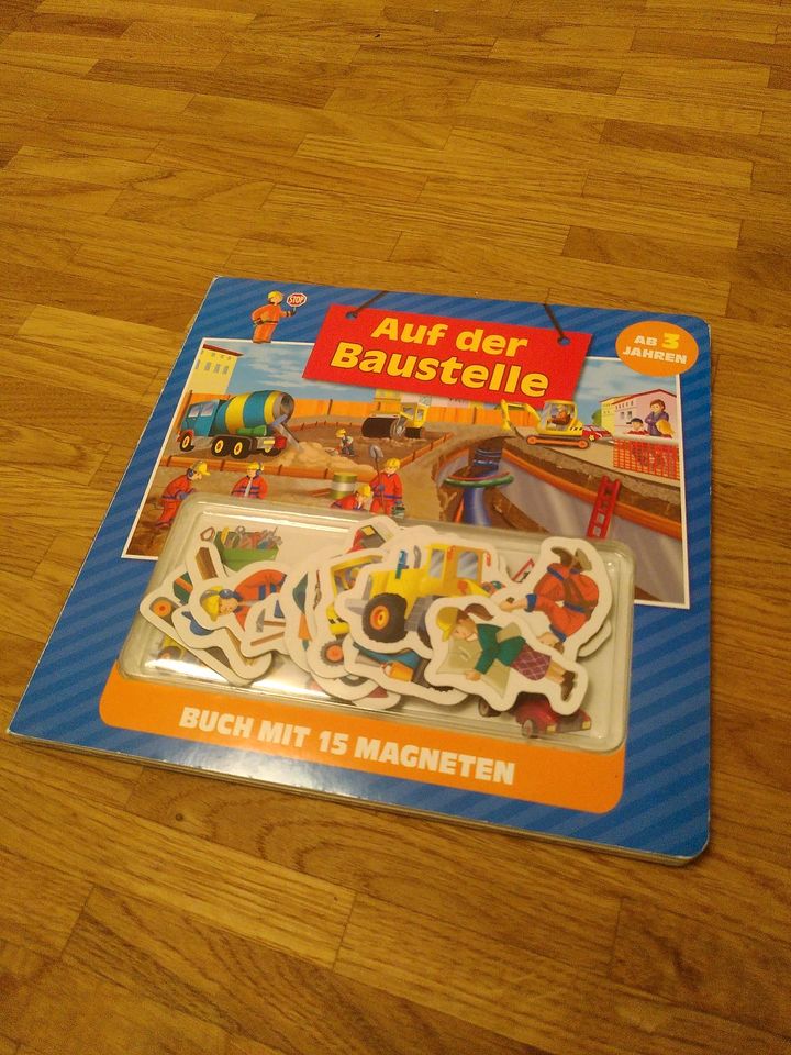 Auf der Baustelle Magnet Spiel Buch in Dresden