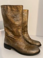 Strategia Damen Boots, Leder, gold Gr 37 Düsseldorf - Benrath Vorschau