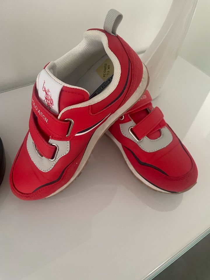 Ralph Lauren Sneaker Klett Gr 34 rot weiß in Duderstadt