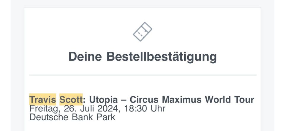 Travis Scott Frankfurt 26.07. Utopia Circus Maximus in Mannheim