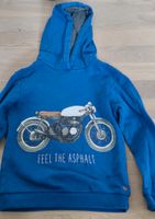 Mayoral Sweatshirt, Hoodie, Gr. 128, blau mit Motorrad Motiv Hessen - Darmstadt Vorschau