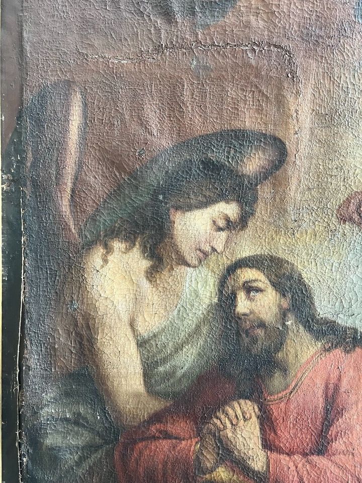 BAROCK GEMÄLDE 18 TES JH ALTARTAFEL JESUS MIT ENGELN 160x224cm - Versand möglich 59 Euro - Wir sind für Sie da lokal in 86830 Schwabmünchen oder online ARTHOME24 in Schwabmünchen