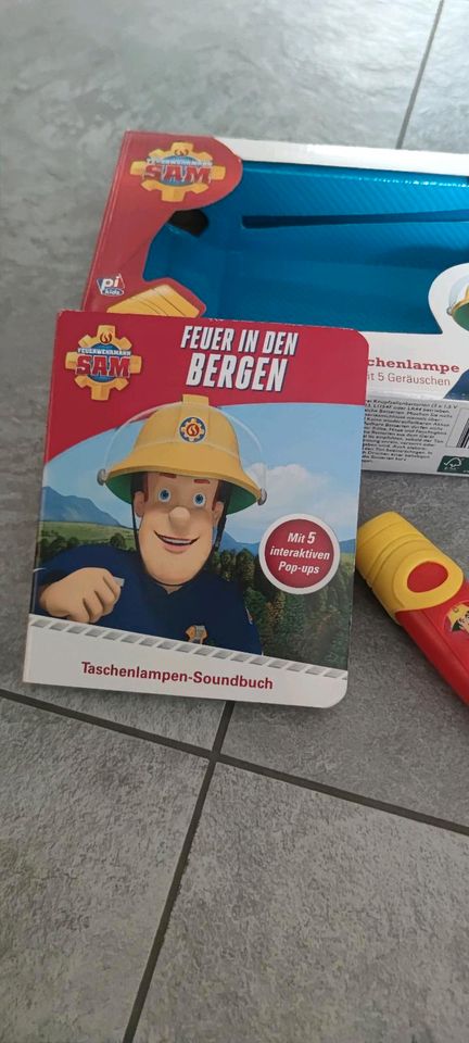 Kinder interaktives Taschenlampen Soundbuch Feuerwehrmann Sam in Haste