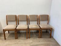 #A 4x Esszimmerstühle Polsterstühle DDR Vintage grau Holz NUR 35€ Sachsen - Burgstädt Vorschau