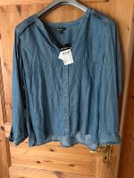 Ulla Popken Jeans Tunika Bluse Gr. 50-52 Rüsche Lycocell Neu Niedersachsen - Meinersen Vorschau