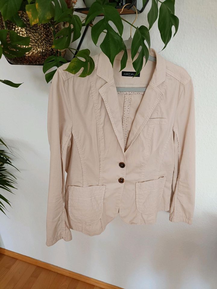 Marc Cain Blazer Gr 42/44 beige altrosa wie neu in Sachsenheim