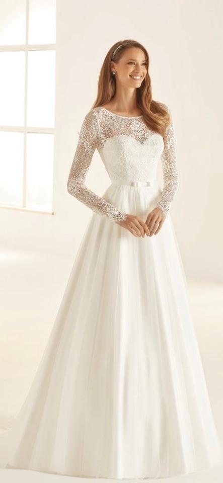 Brautkleid,Gr.42,Hochzeitskleid,ivory,Tüll,Ärmel in Menden