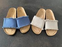 2 Paar Schuhe Pantoletten Sandalen 39/40 NEU blau beige Saarland - Friedrichsthal Vorschau