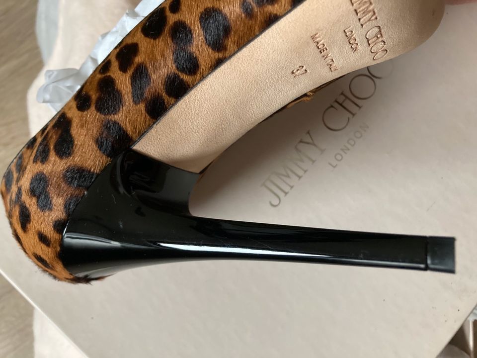 Jimmy Choo High Heel Leopard Print Absatz 11,5cm in Hamburg