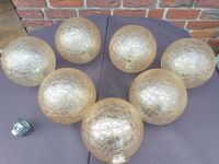Lampenschirm gold Lampenkugeln Krakelee vintage 60i/70iger Nordrhein-Westfalen - Krefeld Vorschau