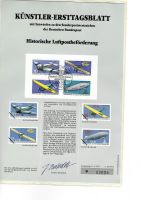 Künstler-Ersttagsblatt "Historische Luftpostbeförderung" Rheinland-Pfalz - Neuwied Vorschau