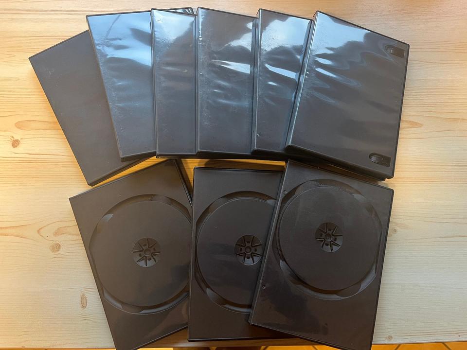 9 DVD-Hüllen - 6 x für 3 CDs, 2 x für 2 CDs, 1 x für 1 CD - gebra in Holzwickede