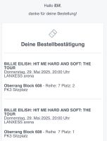 2 X Tickets zu BILLIE EILISH: HIT ME HARD AND SOFT: THE TOUR Köln Dortmund - Huckarde Vorschau