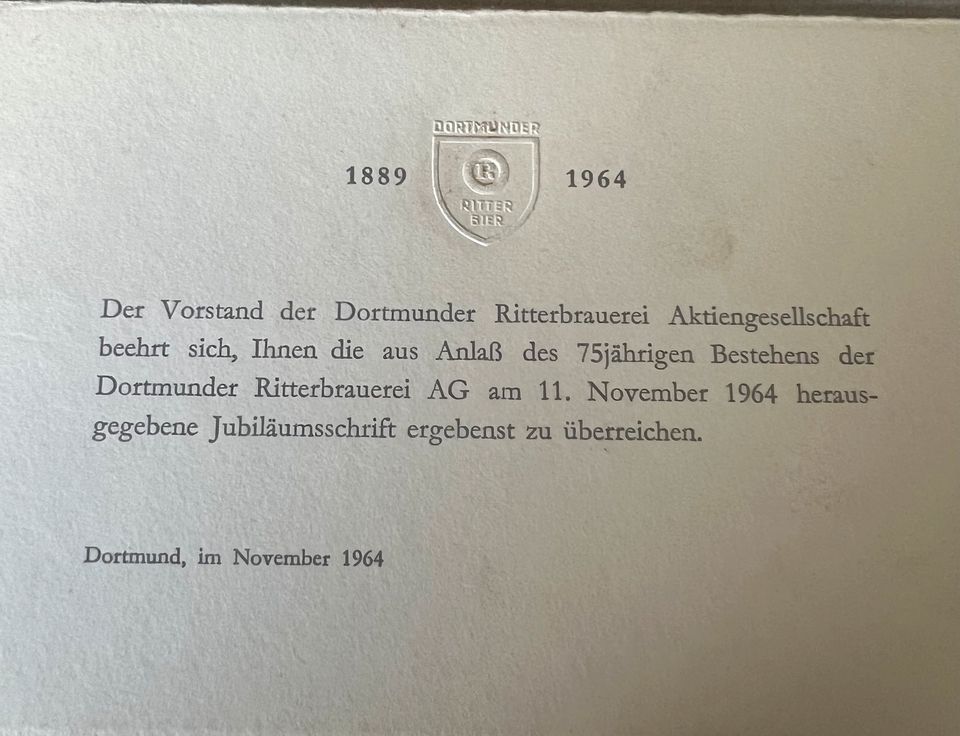 75 Jahre Dortmunder Ritter Bier in Staufenberg