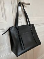 Cox Handtasche/ Shopper aus schwarzem Leder Frankfurt am Main - Nordend Vorschau