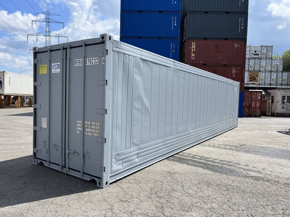 ✅ 40 Fuß High Cube ISOLIERCONTAINER / ex Kühlcontainer / Thermocontainer in RAL 7001 in Hamburg