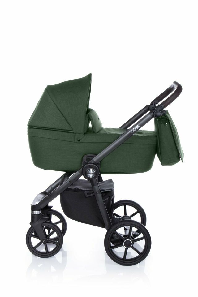 Kombi Kinderwagen Buggy Roan Coss Night Green+ Zubehör in Leipzig