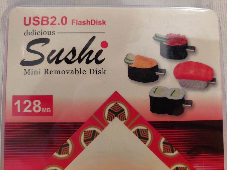 USB Stick „Sushi“ USB 2.0 Flash Disk 128 MB Jahr 2000 Vintage in Nürnberg (Mittelfr)