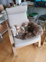 Ikea POÄNG Schaukelstuhl mit Hillared beige Auflage wie neu Hannover - Mitte Vorschau