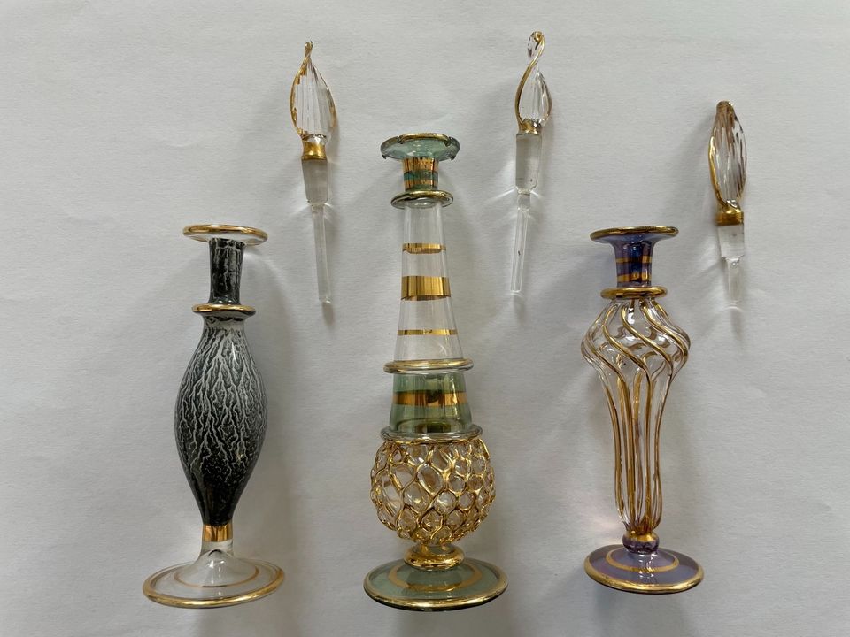 3 Miniatur Parfum Flaschen Flakon Flacon Dekoration Glas Ägypten in Langen (Hessen)