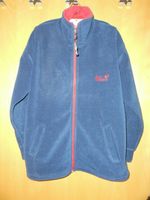 Jack Wolfskin Fleecejacke dunkelblau Gr. 146/152 Niedersachsen - Wingst Vorschau