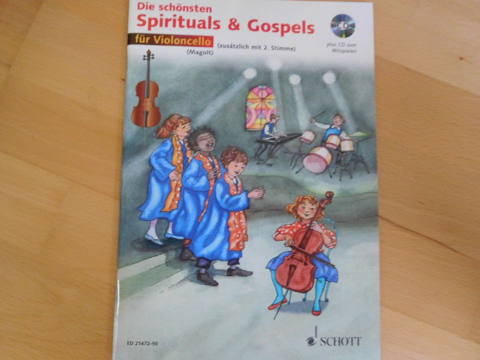 Violoncello Noten Kinderlieder Gospel Weihnachtslieder Volksliede in Idar-Oberstein