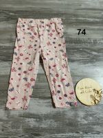 Baby Mädchen Hose Leggings rosa Tiere Blumen 74 Baden-Württemberg - Albstadt Vorschau