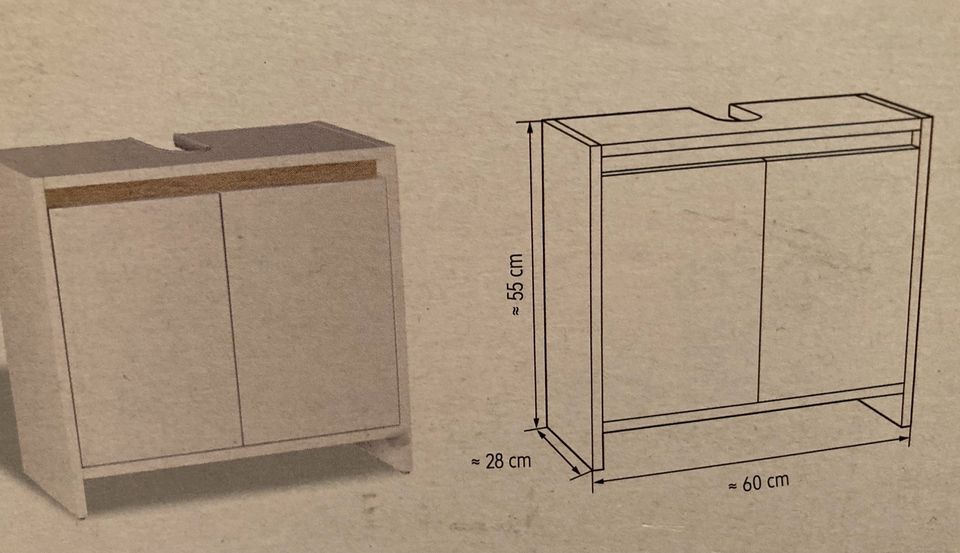 Neu OVP Waschbeckenunterschrank mit verschiedenen Wechselblenden in Oelsnitz/Erzgeb.
