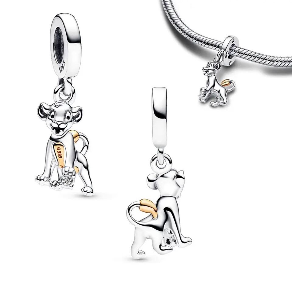 Pandora Disney 100 Jahre Simba Anhänger Charm 792749C01 Neu in Kamenz