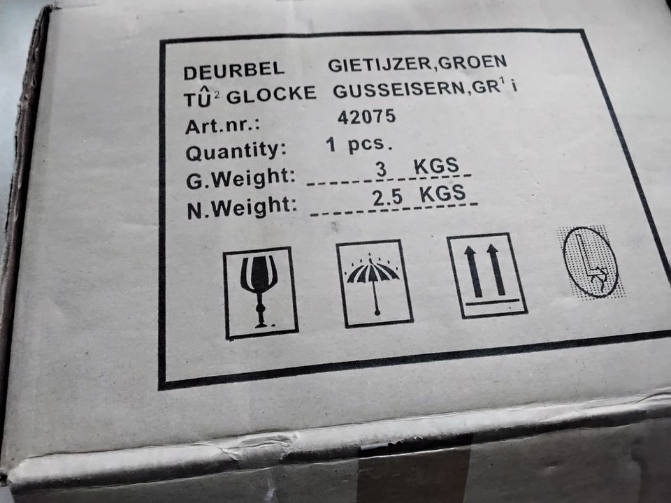 Türglocke,Gusseisen, Wandanbringung,neu in Remagen