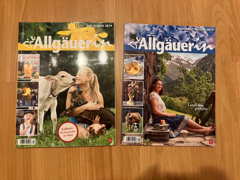 Die Allgäuerin, Zeitschrift, 2 Ausgaben aus 2019 in Kaltenkirchen