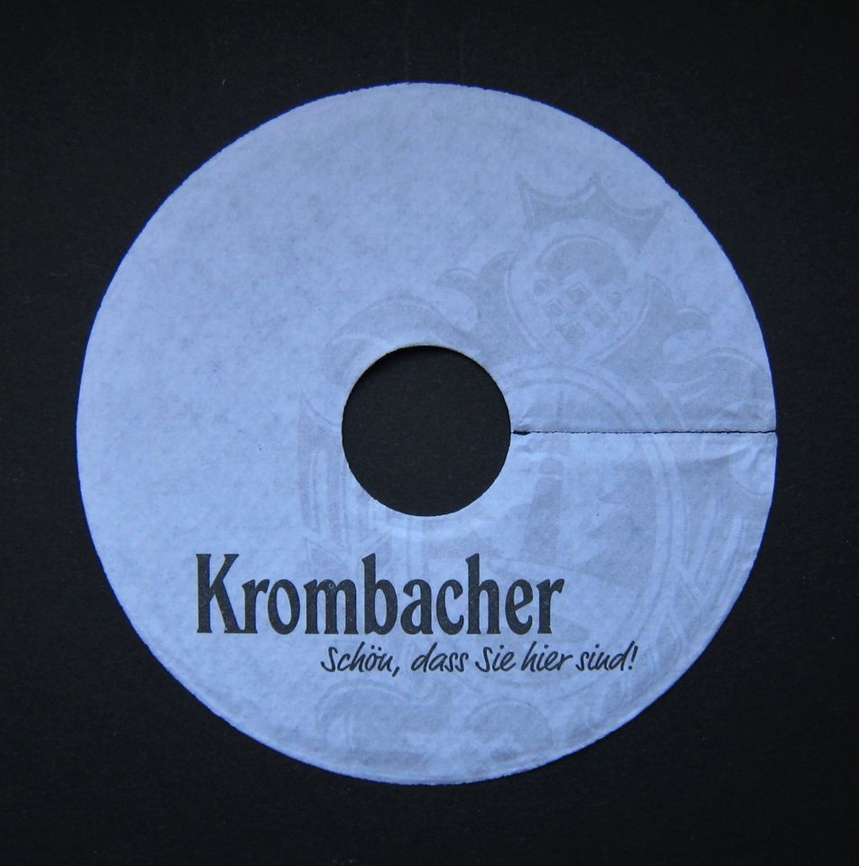 KROMBACHER PILSDECKCHEN Bierdeckel Coaster Beer Bier in Darmstadt