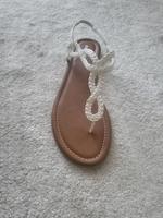 Zehentrenner Gr. 41 Neu weiß, Sandalen München - Sendling Vorschau