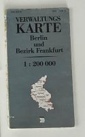 DDR Verwaltungskarte, Berlin und Bezirk Frankfurt, inkl. Versand Niedersachsen - Stade Vorschau