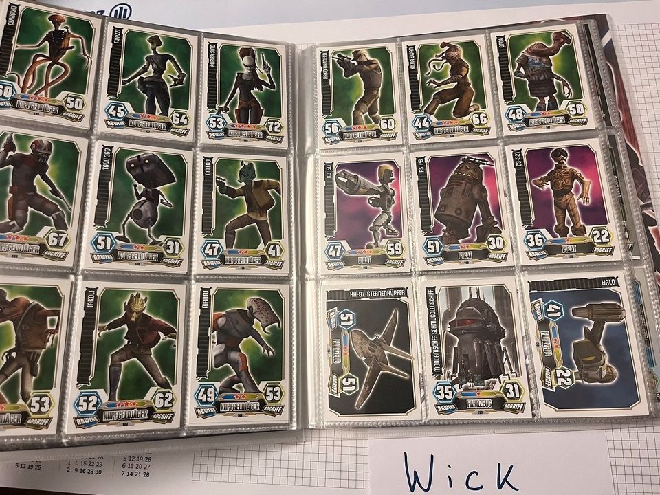 Star Wars Force Attax Serie 3 Clone Wars (komplett) in Preetz