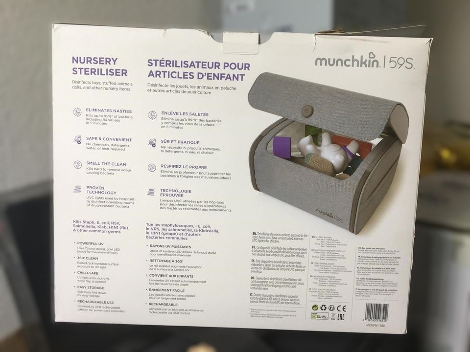 Tragbarer UV Sterilisationsgerät Munchkin für Spielzeug Schnuller in Langenhagen