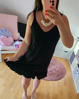 Blogger Page One Takko Trägerkleid Kleid schwarz M L Volant NEU Baden-Württemberg - Philippsburg Vorschau