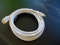 HDMI High Speed mit. Ethernet und ARC Kabel, Weiss 3m Schleswig-Holstein - Tangstedt  Vorschau