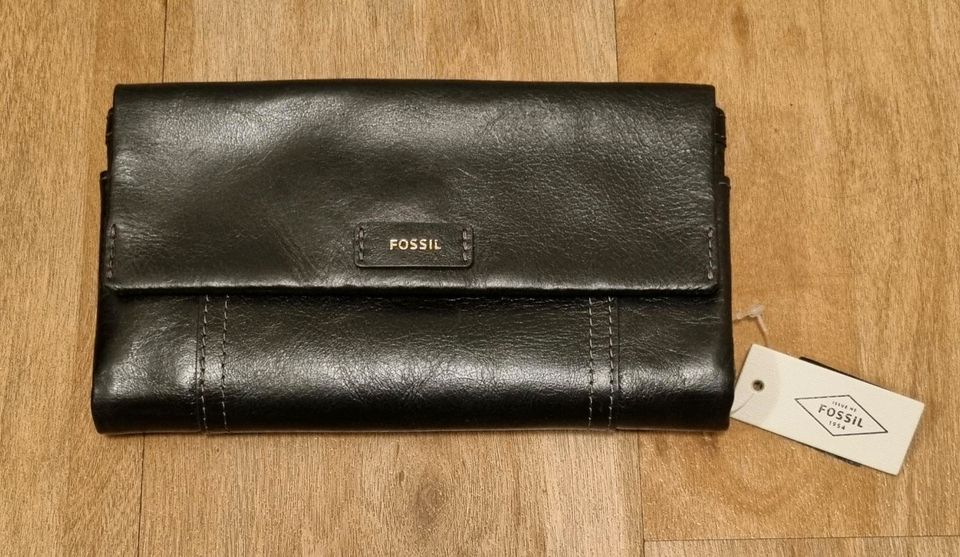 Fossil Damen Geldbörse Geldbeutel Clutch echt Leder Schwarz NEU in Nürnberg (Mittelfr)