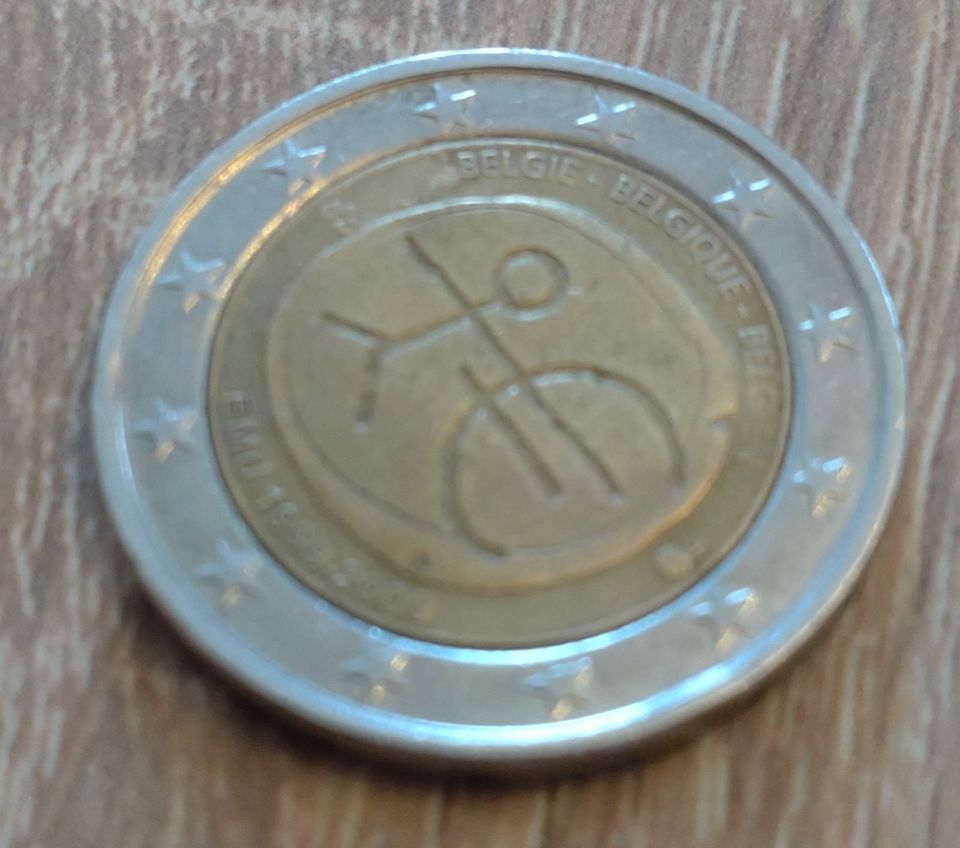 2-Euro Münze Münze Fehlprägung Belgien in Stuttgart