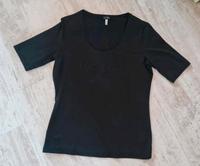 Shirt von AJ Armani Jeans 42 mit Strass Steinchen Logo schwarz West - Sossenheim Vorschau
