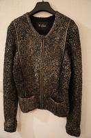 „Guess“ Damen Strickjacke (Wollmix), schwarz mit Metalleffekt, Gr Sachsen - Oberlungwitz Vorschau