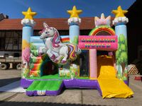 Hüpfburg XXL Einhorn Kinder Geburtstagsparty mieten leihen Hessen - Echzell  Vorschau