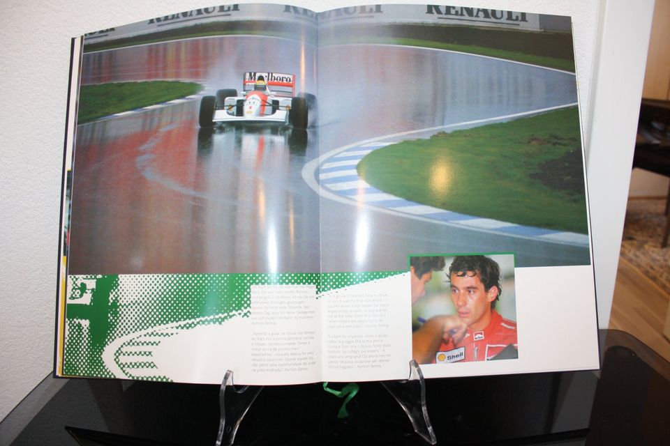 Bildband „Driving to perfection“ Ayrton Senna Da Silva Stand 1994 in Schwäbisch Gmünd