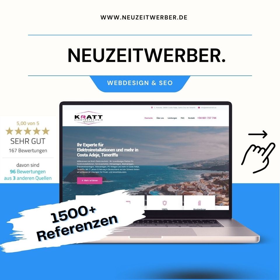 Webseite erstellen professionell & preiswert + Google SEO 2024 | Webdesign | Website | Homepage erstellen | WordPress | Programmierer | UX / UI | Web Agentur in Waiblingen