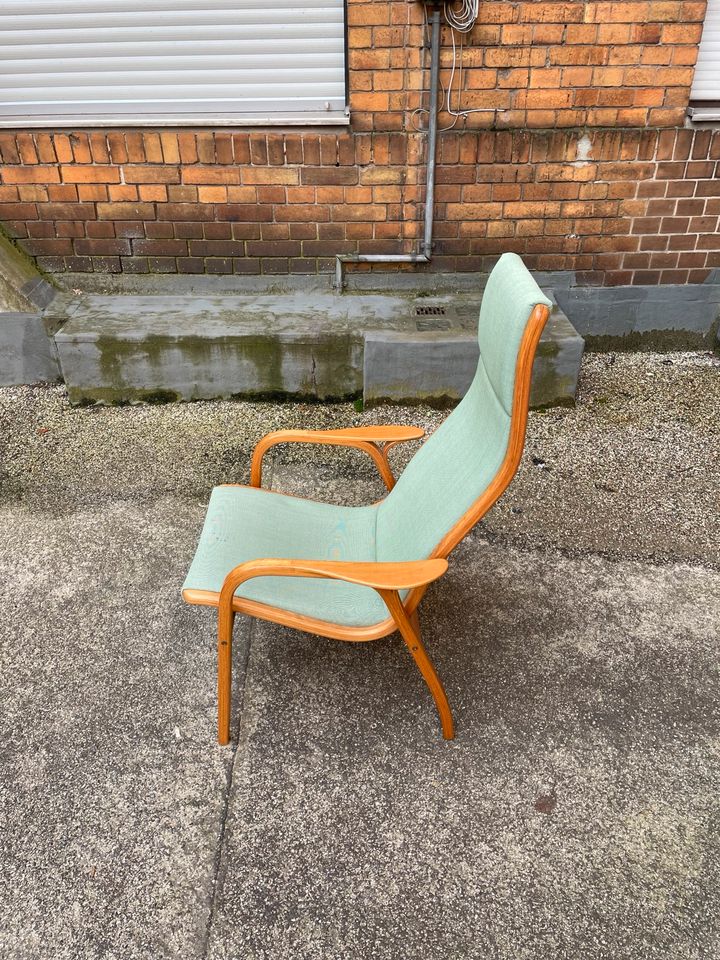 ◤ Lamino Chair fusshocker Vintage Sessel Swedese Design hochlehner Ohrensessel Stuhl Holz Retro Dänisch Danish in Berlin