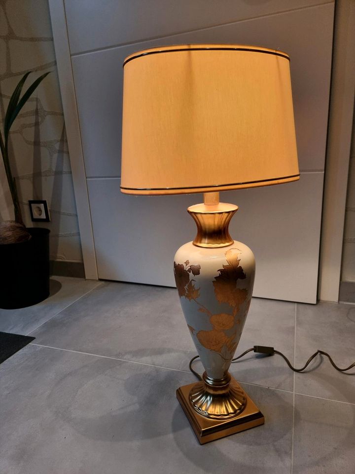 Hochwertige Tischlampe, Designerlampe, Le Dauphin, Gold in Reken