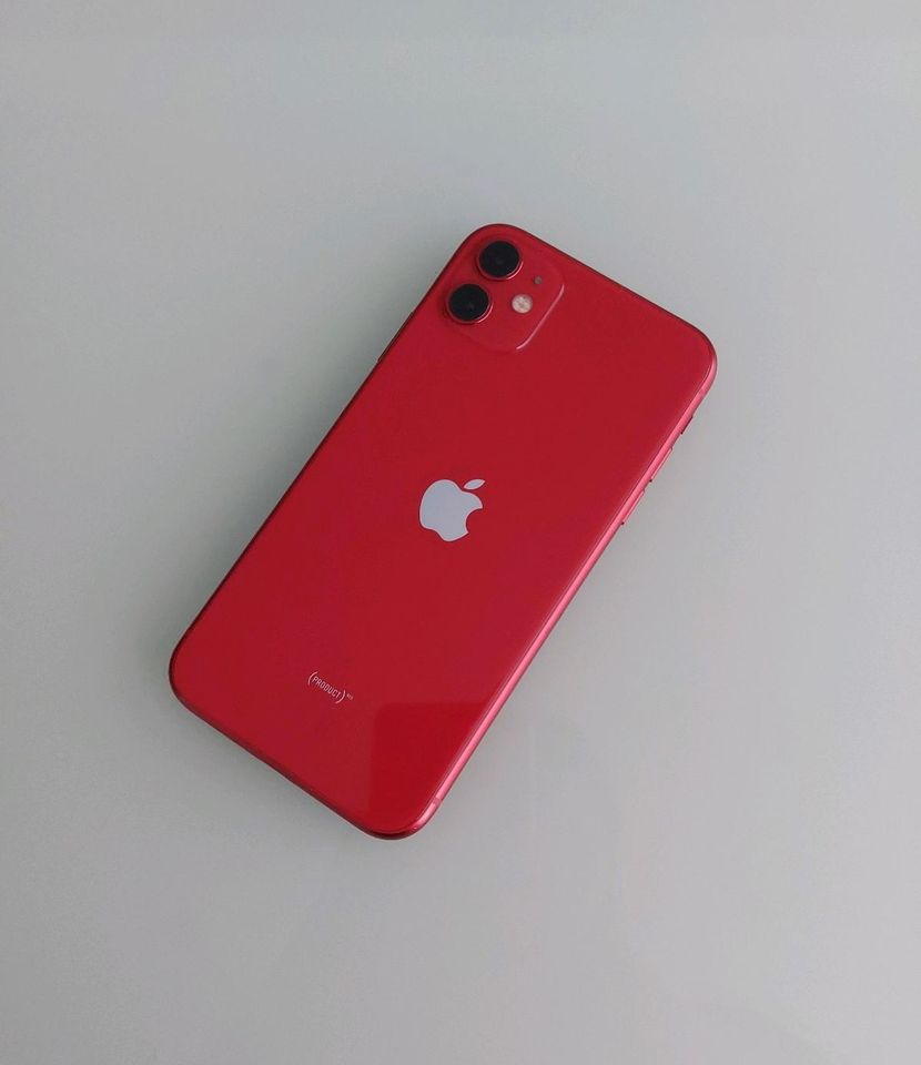 Apple iPhone 11 128GB Rot / Product Red - Akku NEU in Bergkamen